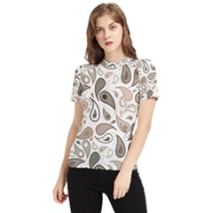 Paisley Pattern Background Graphic Women s Short Sleeve Rash Guard by Vaneshop