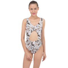 Paisley Pattern Background Graphic Center Cut Out Swimsuit by Vaneshop