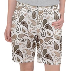 Paisley Pattern Background Graphic Women s Pocket Shorts by Vaneshop