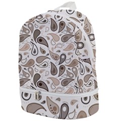 Paisley Pattern Background Graphic Zip Bottom Backpack by Vaneshop