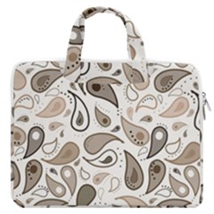 Paisley Pattern Background Graphic Macbook Pro 13  Double Pocket Laptop Bag by Vaneshop