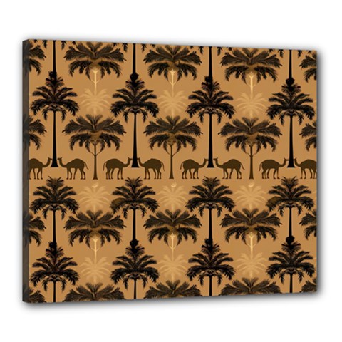 Camel Palm Tree Canvas 24  X 20  (stretched) by Vaneshop