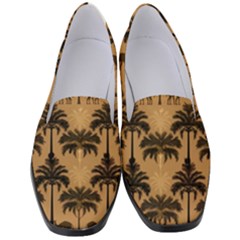 Camel Palm Tree Women s Classic Loafer Heels by Vaneshop