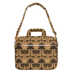 Camel Palm Tree Macbook Pro 16  Shoulder Laptop Bag by Vaneshop