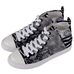 Background Pattern Geometric Design Women s Mid-top Canvas Sneakers by Vaneshop