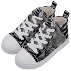 Background Pattern Geometric Design Kids  Mid-top Canvas Sneakers by Vaneshop