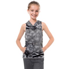 Background Pattern Geometric Design Kids  Sleeveless Hoodie by Vaneshop