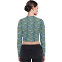 Fishes Pattern Background Theme Long Sleeve Zip Up Bomber Jacket View2