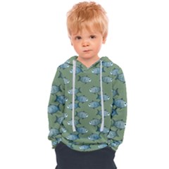 Fishes Pattern Background Theme Kids  Overhead Hoodie