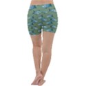 Fishes Pattern Background Theme Lightweight Velour Yoga Shorts View4