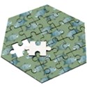 Fishes Pattern Background Theme Wooden Puzzle Hexagon View3