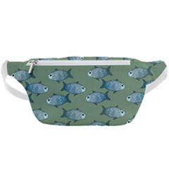 Fishes Pattern Background Theme Waist Bag  by Vaneshop