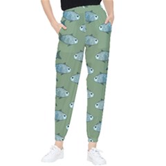 Fishes Pattern Background Theme Women s Tapered Pants by Vaneshop