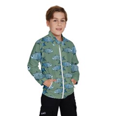 Fishes Pattern Background Theme Kids  Windbreaker by Vaneshop