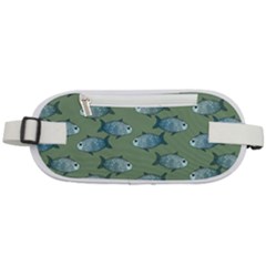 Fishes Pattern Background Theme Rounded Waist Pouch by Vaneshop