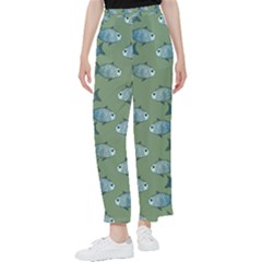 Fishes Pattern Background Theme Women s Pants  by Vaneshop