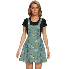 Fishes Pattern Background Theme Apron Dress