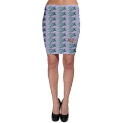 Fishes Pattern Background Theme Art Bodycon Skirt by Vaneshop