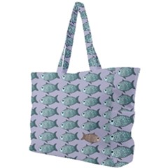 Fishes Pattern Background Theme Art Simple Shoulder Bag by Vaneshop