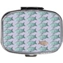 Fishes Pattern Background Theme Art Mini Square Pill Box View1