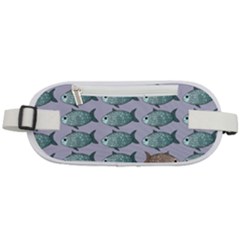 Fishes Pattern Background Theme Art Rounded Waist Pouch by Vaneshop