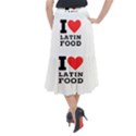 I love Latin food Midi Mermaid Skirt View2