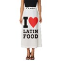 I love Latin food Classic Midi Chiffon Skirt View1