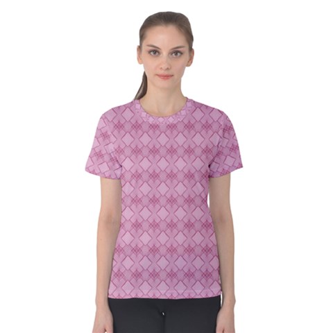 Pattern Print Floral Geometric Women s Cotton Tee by Vaneshop