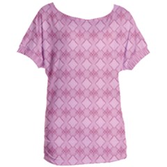 Pattern Print Floral Geometric Women s Oversized Tee by Vaneshop