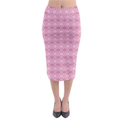 Pattern Print Floral Geometric Midi Pencil Skirt by Vaneshop