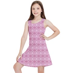 Pattern Print Floral Geometric Kids  Lightweight Sleeveless Dress by Vaneshop