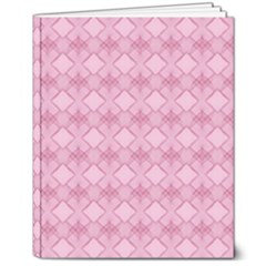 Pattern Print Floral Geometric 8  X 10  Hardcover Notebook