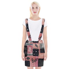 Floral Wall Art Braces Suspender Skirt by Vaneshop