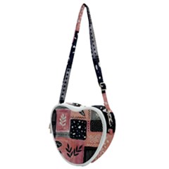 Floral Wall Art Heart Shoulder Bag by Vaneshop