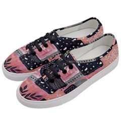 Floral Wall Art Women s Classic Low Top Sneakers by Vaneshop