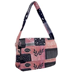 Floral Wall Art Courier Bag by Vaneshop