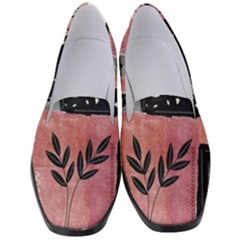 Floral Wall Art Women s Classic Loafer Heels by Vaneshop