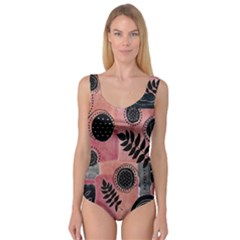 Abstract Pattern Floral Wall Art Princess Tank Leotard  by Vaneshop