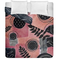 Abstract Pattern Floral Wall Art Duvet Cover Double Side (california King Size) by Vaneshop