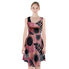 Abstract Pattern Floral Wall Art Racerback Midi Dress by Vaneshop