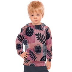 Abstract Pattern Floral Wall Art Kids  Hooded Pullover by Vaneshop