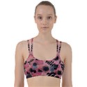 Abstract Pattern Floral Wall Art Line Them Up Sports Bra View1