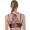 Abstract Pattern Floral Wall Art Line Them Up Sports Bra View2