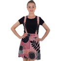 Abstract Pattern Floral Wall Art Velvet Suspender Skater Skirt View1