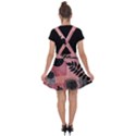 Abstract Pattern Floral Wall Art Velvet Suspender Skater Skirt View2