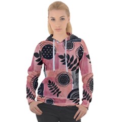 Abstract Pattern Floral Wall Art Women s Overhead Hoodie