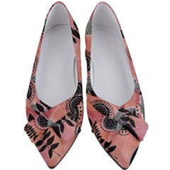 Abstract Pattern Floral Wall Art Women s Bow Heels by Vaneshop