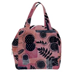 Abstract Pattern Floral Wall Art Boxy Hand Bag by Vaneshop