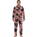 Abstract Pattern Floral Wall Art Men s Long Sleeve Velvet Pocket Pajamas Set View1