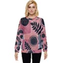 Abstract Pattern Floral Wall Art Hidden Pocket Sweatshirt View1